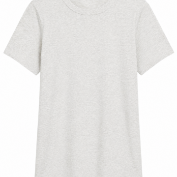 Light Heather Grey Crew Neck T-Shirt