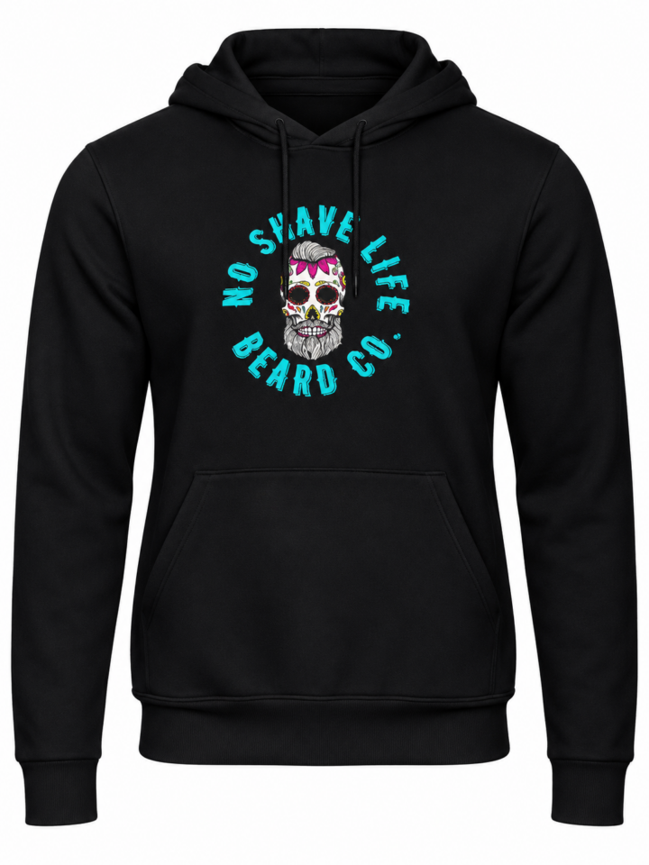 Black Graphic Pullover Hoodie