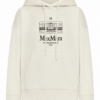 Off-White Graphic Hooded Sweatshirt with Kangaroo Pocket